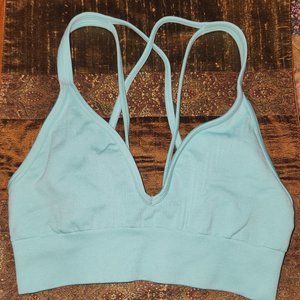 2 for $30 - Lululemon deep v bra mint green size 6